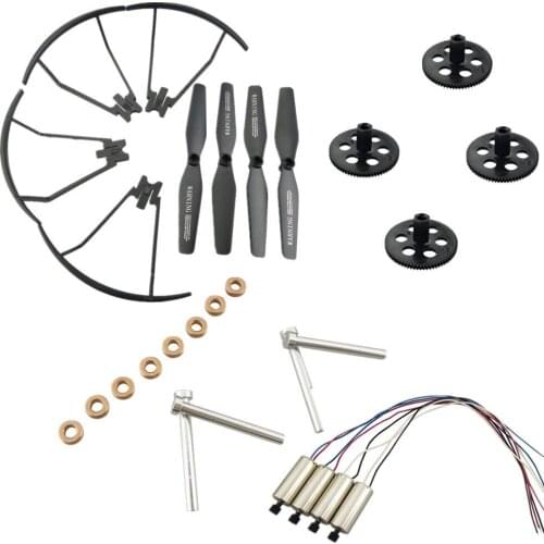 4pcs Motors Main Blade Propellers Guards Gears Shafts Bearings for XS809 XS809S XS809HC XS809W XS809HW RC Quadcopter Drone