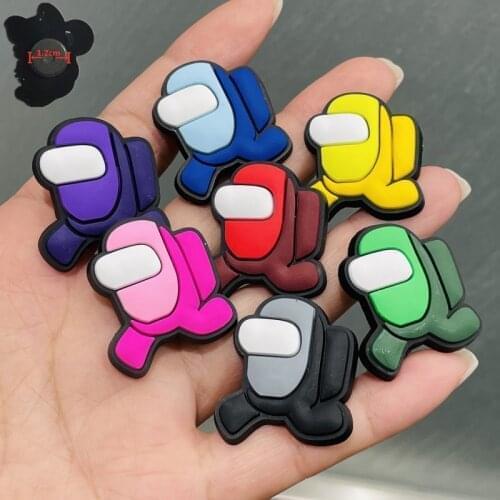 7PCS Hot Game Robot Fridge Magnet Cute Decorate Home Kitchen Cartoon PVC Whiteboard Sticker DIY Refrigerator Magnets Kids Gift