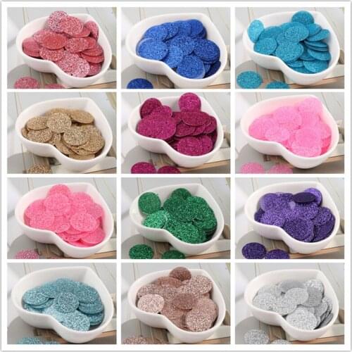 90Pcs /Lot Size 20mm Glitter Sequin Flat Round PVC Loose Sequins Paillettes DIY Sew Wedding Craft Garments Sewing Lentejuelas