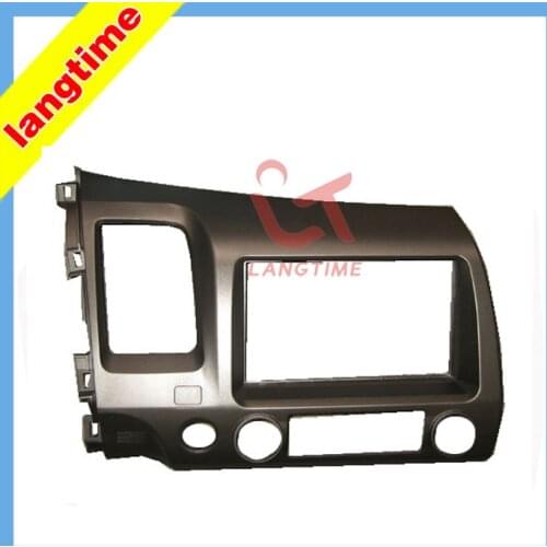 Car refitting dvd frame CD panel audio fascia for 07-2011 Honda Civic, 2DIN ( left hand ,with SRS hole )