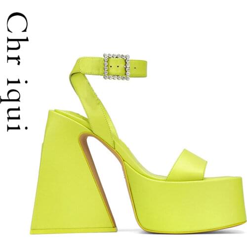 Женские туфли с ремешком Chr iqui China At AliExpress