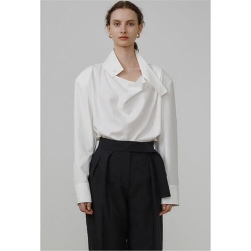 Женские рубашки с рюшами EOSEENY China At AliExpress