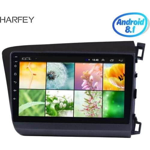 Harfey Android 10.0 GPS For 2012 HONDA CIVIC Right Hand Driving 9 inch HD Touchscreen DVR car multimedia player