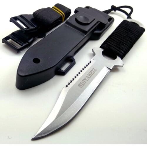 Pocket Knife Tactical Fixed Blade Knife Survival Outdoor Hunting Camping Knives Knife tools Stainless steel handle + ABS Sheath
