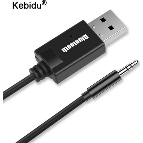 Kebidu Wireless Bluetooth 4.2 Receiver Adapter 3.5mm Audio Music Adapter Receiver Home Hands-free for TV Smart Phone