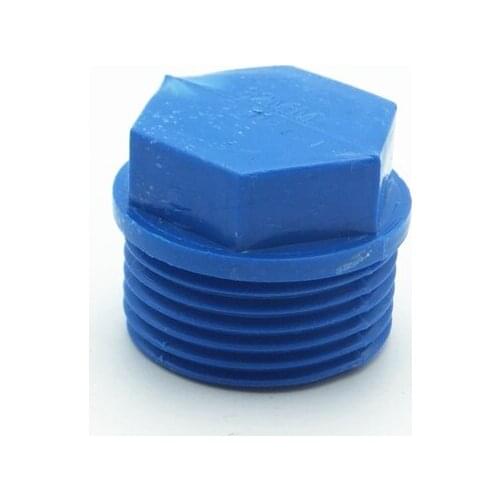 1/2" BSP Male End Cap Plug PVC Tube Joint Pipe Fitting Coupler Adapter Water Connector For Garden Irrigation System
