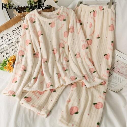 Kuzuwata Women's Long Sleeve Pajamas