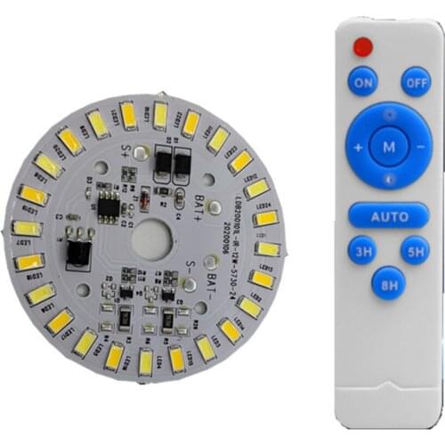 L12W24 3.2V 3.7V 12W Circle Light Remote Control Dual Color LED Panel Round Solar Lighting Circular Lamp Board for Ceiling Light