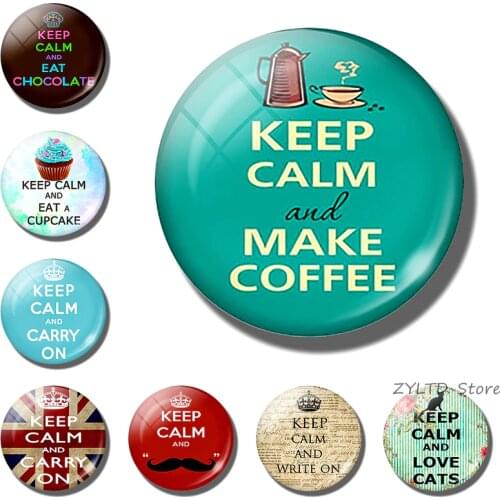 "Keep Calm" Quote Fridge Magnet Glass Magnetic Refrigerator Stickers Message Board Cute Letter Refrigerator Magnets Home Decor
