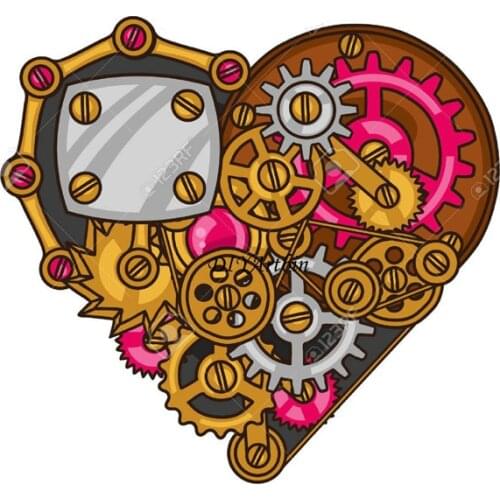 Steampunk Heart Metal Cutting Dies For Handmade Greeting Cards Frame Die Embossing Cutting Dies