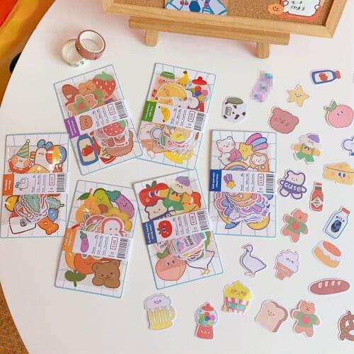 W&G Korean Cartoon Cute Gummy Bear Hand Tent Sticker Creative Mobile Phone Decoration Material Transparent Waterproof Sticker