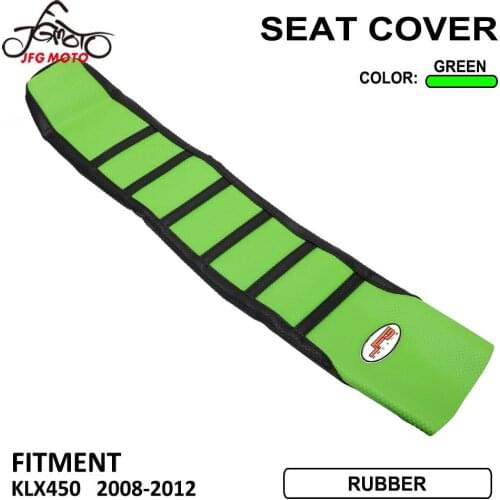 Motorcycle Waterproof Non-slip Rain Dust Striped Gripper Soft Seat Cover For Kawasaki KLX450R KLX 450R 450 R 2008-2012 Dirt Bike