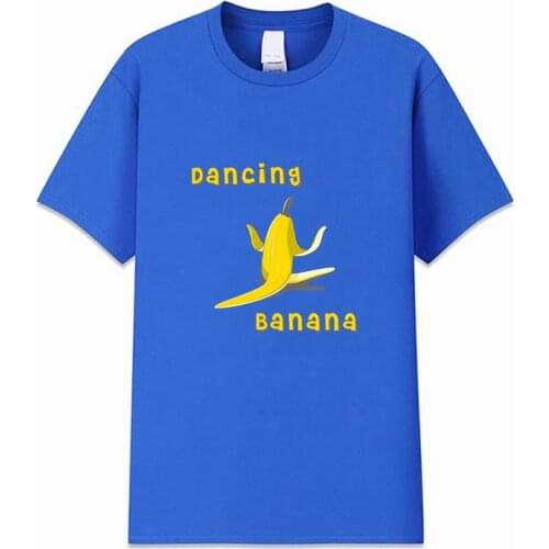 2021Summer Brand New Cotton Mens T-Shirt High Quality Mens Short-Sleeve Fashion Banana Printing Casual T-Shirts For Male Tops