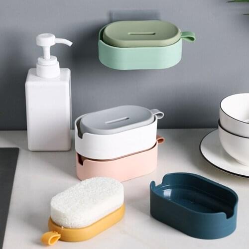 Nordic PBT PP Clothes Cleaning Brush with Tray Dust Brush Cleaner Dish Washing Kitchen Bathroom Tool For Clothes Shoes Bowl Pot