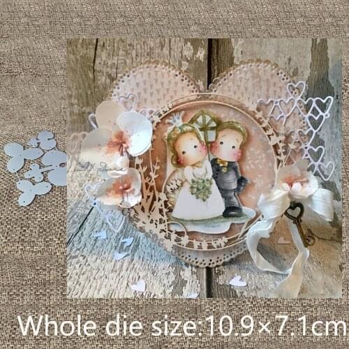 New Design Craft Metal stencil mold Cutting Dies 4pcs flower decoration scrapbook die cuts Album Paper Card Craft Embossing