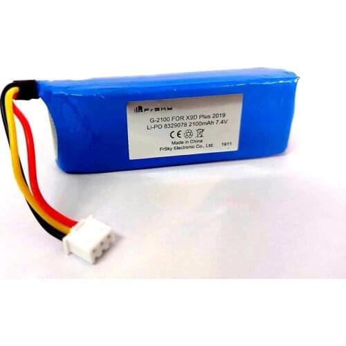 Original Frsky FrSky Taranis X9D Plus / SE 2019 2S 7.4V 2100Mah Battery for FrSky Taranis X9D Plus 2019 RC Transmitter