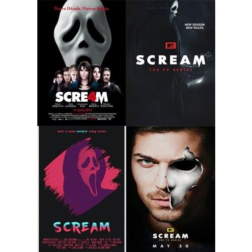 Scream Poster Clear Image Wall Stickers Home Decoration High Quality Prints White Coated Paper home art Brand