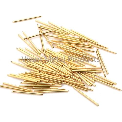 Durable Spring Test Probe Probe Cover 100 / PCS Convenient Brass Metal Spring Probe PA160-B Spring Test Probe Length 24.5mm