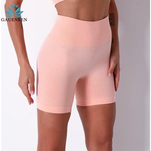 GAUENEEN Sexy High Waist Workout Shorts Vital Seamless Fitness Yoga Short Scrunch Butt Yoga Shorts Sport Women Gym Leggings