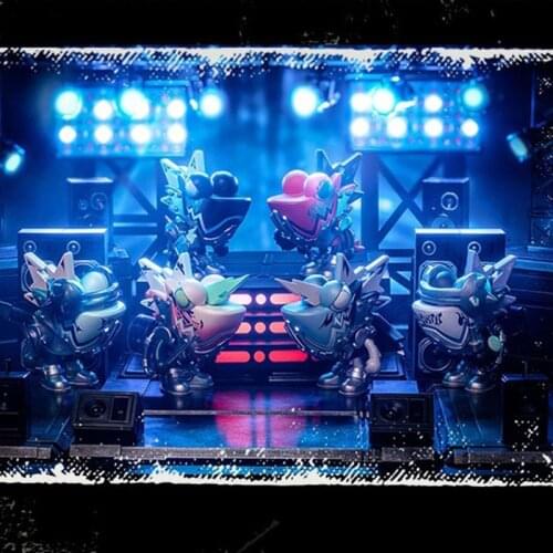 Blind Box Joker Chameleon Rock Punk Series Toys Action Figure Kawaii Doll Collection Children Friend Gift Desktop Decoration