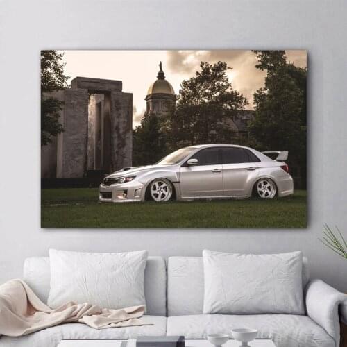 Subaru Impreza WRX STi JDM Classic Car Posters Canvas Print Paintings Wall Decor Art Room Decorations
