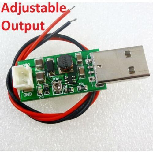 7W USB DC 5V to 6V 9V 12V 15V Adjustable Output DC DC Converter Step Up Boost Module for LED Motor fan