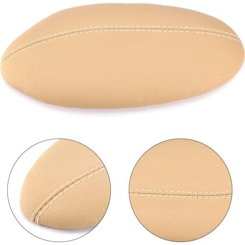 Universal Oval Car Thigh Cushion Pillow 211X100mm Foam Knee Support Pillow Leather Cover Foot Legs Knee Support Car Accessories