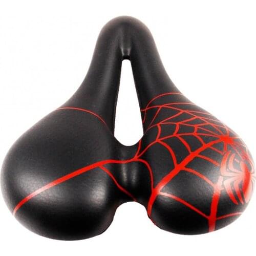 Bicycle MTB Bike Shock Absorbing Spider Net Pattern Hollow Saddle Cycling Seat Hollow Saddle Cycling Seat