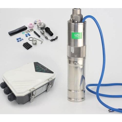 Solar pump water 3 inch 70m solar pump 36v dc solar submersible pump solar powered submersible water pump solar pump system
