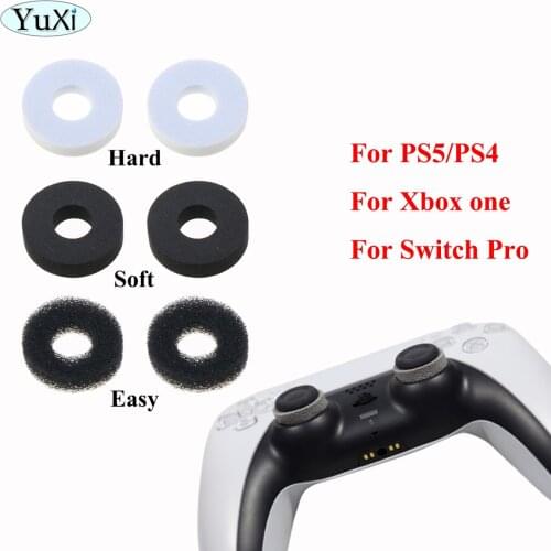 YuXi 100pcs Sponge Auxiliary Ring Positioning Sleeve Shock Absorbers Analog Joy Stick For Switch Pro/PS4 /Xbox One/PS5