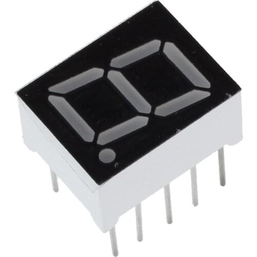 10 Pcs Common Cathode 10 Pin 1 Bit 7 Segment 0.39" Red LED Display Digital Tube