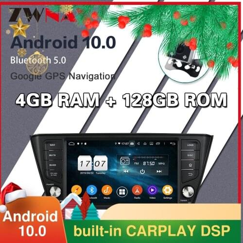 128G Carplay Android Screen Multimedia DVD Player for Skoda Fabia NJ3 2015 2016 2017 GPS Navigation Audio Radio Stereo Head Unit