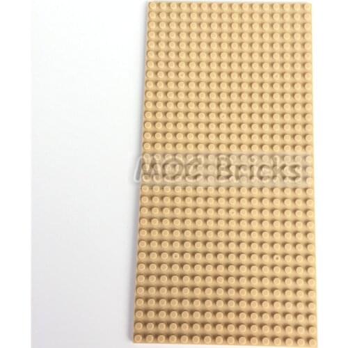 4pcs/lot MOC Bricks DIY Earth yellow Two Sides 32x16 Small Dots Thick Baseplates Educational Building Blocks Toys for kids Dolls