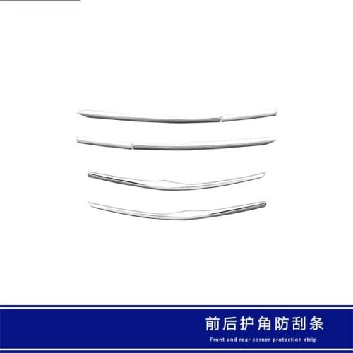 Auto styling stainless steel car front bumper cornor protection trim for mazda CX30 cx-30 2020 accessories