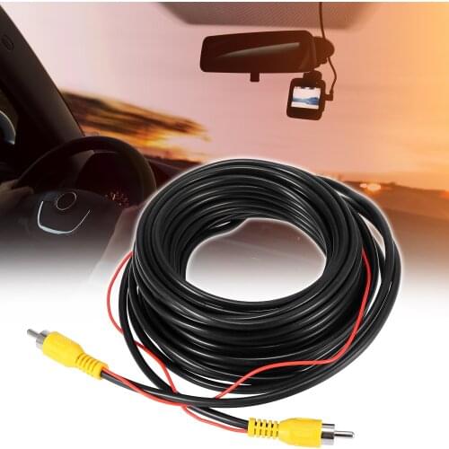 Uxcell 10/15/20 Meter Car RCA Video Extension Cable for Backup Camera Rear View Wire Male to Male