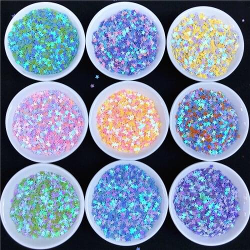 10g/Pack 4mm Star Glitter Sequins Paillettes for Nails Beauty,Lady manicure,Slime DIY lentejuelas, Wedding decoration confetti