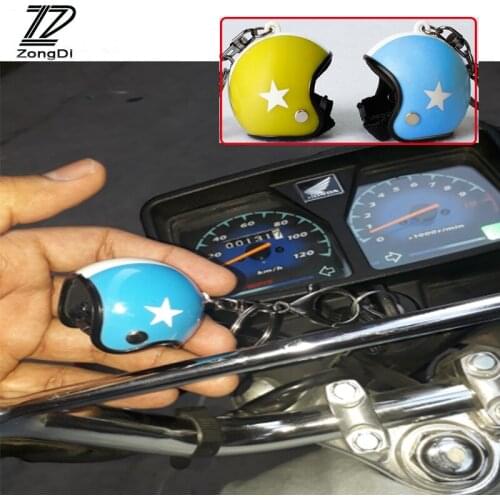 ZD 1Pcs Car styling Key Chain Motorcycle Safety Helmet Bike For Citroen C5 C4 C3 C2 Mini Cooper Opel Astra H G J Vectra C Saab