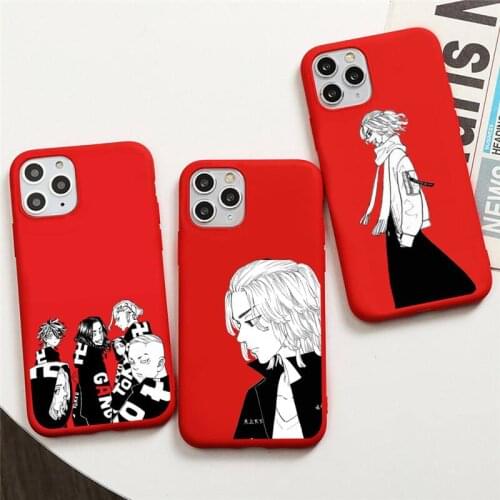 Tokyo Revengers Phone Case For iphone 12 11 Pro Max Mini XS 8 7 6 6S Plus X SE 2020 XR Red Cover