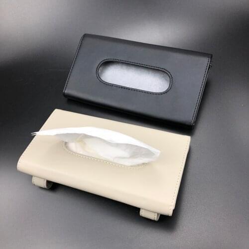 Car-Styling Tissue Boxes Case for Mitsubishi ASX Outlander Lancer Colt Evolution Pajero Eclipse Cross Grandis Zinger