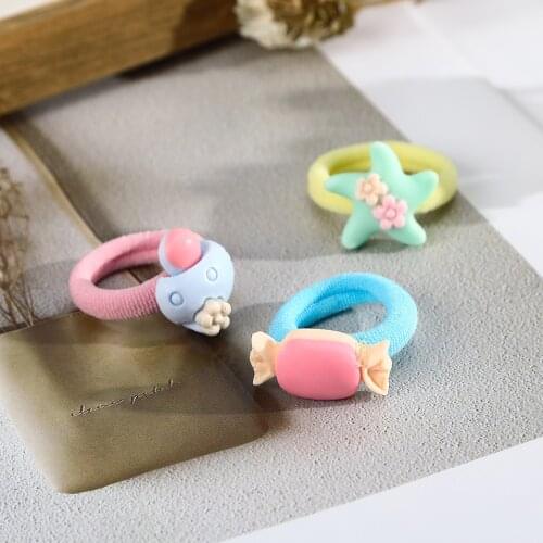 Haimeikang 10pcs/set Hair Ropes Children Cute Hair Rubber Bands Women Girls Fashion Elastic Ponytail Scrunchies Hair Accessories