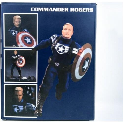 Mezco Captain American Commander Rogers Collectible Figure Model Toys