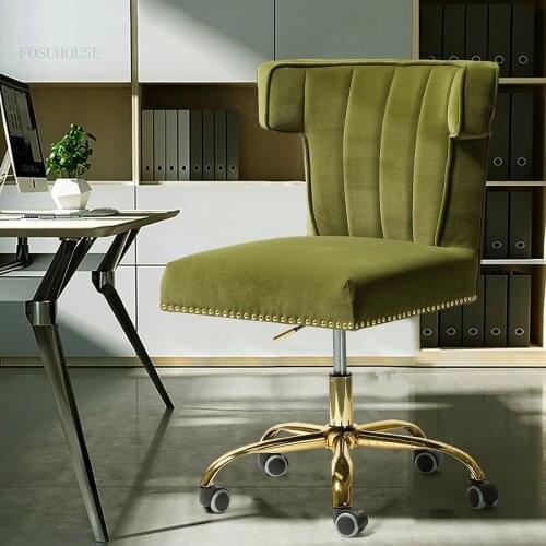 Front Desk Hotel Lobby Computer Chair Executive Home Furniture Back Office Chairs for Designer Bedroom Dormitory Dressing Chair