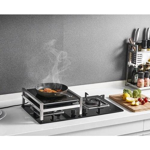 304 Stainless Steel Kitchen Rack Cooking Bench Shelf Electromagnetic cooker Soup Pot Condiment Adjustment Frame