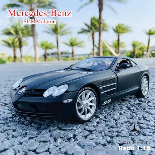Maisto 1:18 Mercedes-Benz SLR Mclaren Alloy Retro Car Model Classic Car Model Car Decoration Collection gift Die casting model