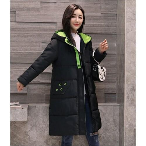 Fashion Parka 2020 Fox Fur Collar Coat Female Padded Winter Jacket Women Maxi Size 5XL Cotton Parkas Abrigo Mujer WXF480