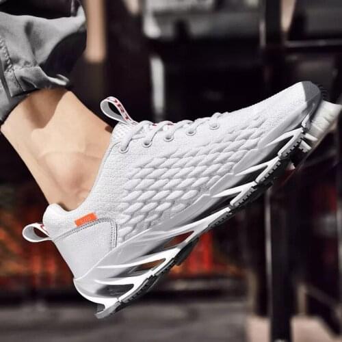 Mens Shoes Breathable Mesh Running Shoes Outdoor Fitness Training Sports Shoes Non-slip Wear-resistant Sneakers Women
