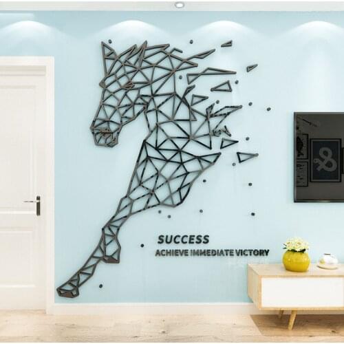 WS149 Ins Nordic style living room porch TV background wall decoration stickers creative self-adhesive 3d wall stickers