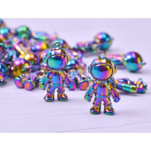 Cute Robot Planet Charm Pendant 10pcs Shell Octopus Charms For Jewelry Making Necklace Earring Pendant DIY Accessories Wholesale