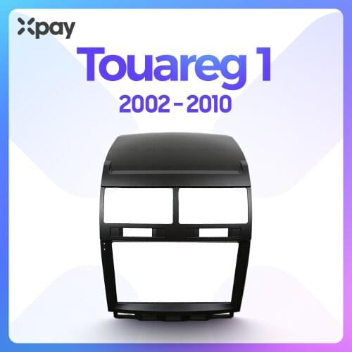 XPAY 9 inch 2din car dashboard frame CD DVD GPS car radio stereo trim kit audio panel for Volkswagen Touareg 1 2002-2010 Frame