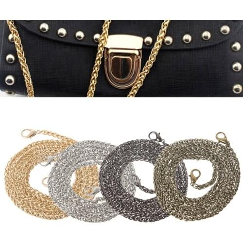 Replacement Purse Chain Strap Handle Shoulder Crossbody Handbag Bag Metal 120cm